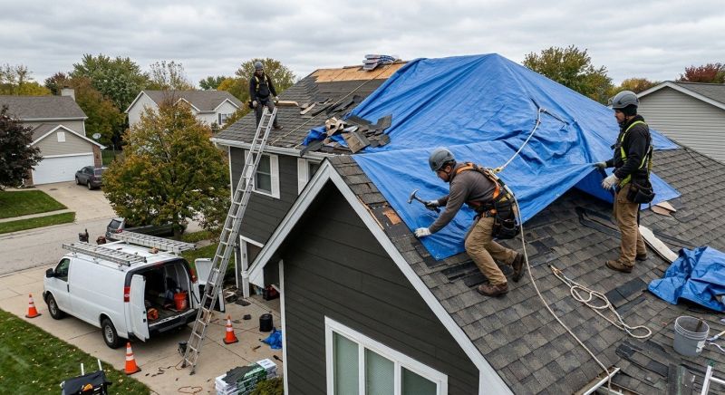 A Frame Roof Repair in Gettysburg, PA