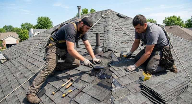 Asphalt Roof Repair in Glenville, PA