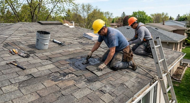 Asphalt Roof Repair in New Oxford, PA