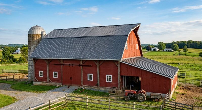 Barn Roof Replacement in New Oxford, PA