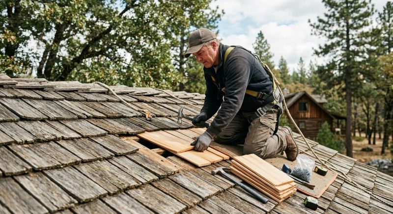 Cedar Shake Roof Repair in Fairfield, PA