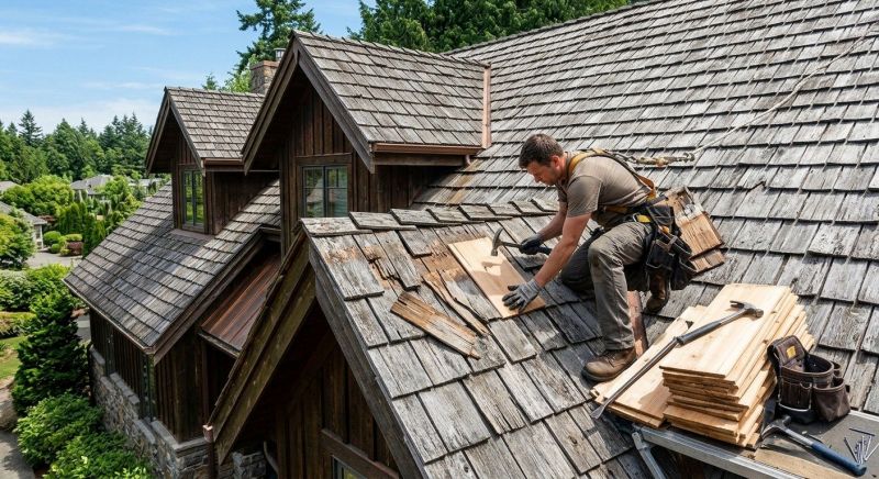 Cedar Shake Roof Repair in Waynesboro, PA