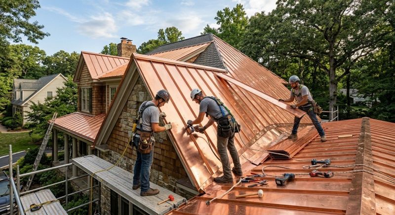 Copper Roof Installation in Gettysburg, PA