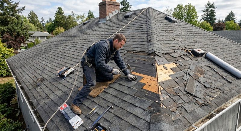 Damaged Roof Repair in Keymar, MD