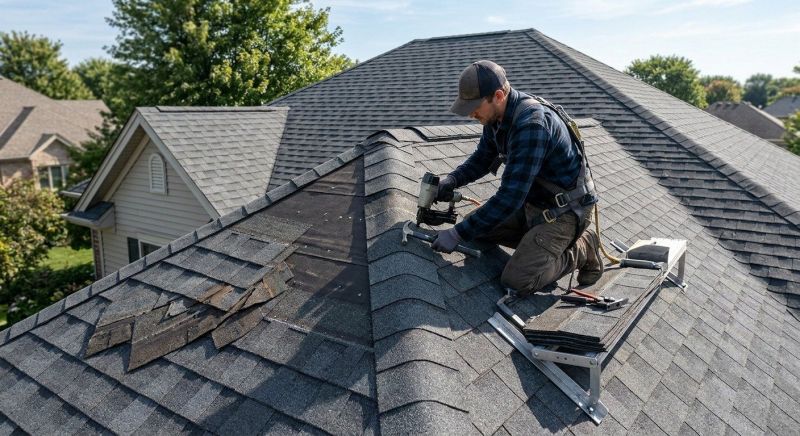 Hip Roof Shingle Repair in Gettysburg, PA