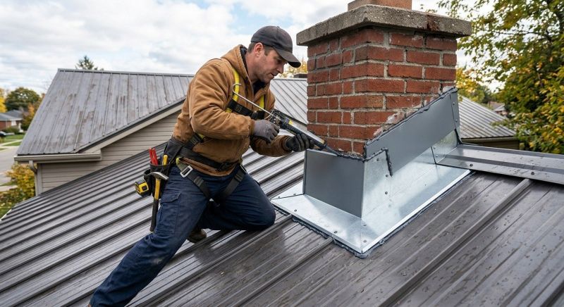 Metal Roof Flashing Repair in Gettysburg, PA