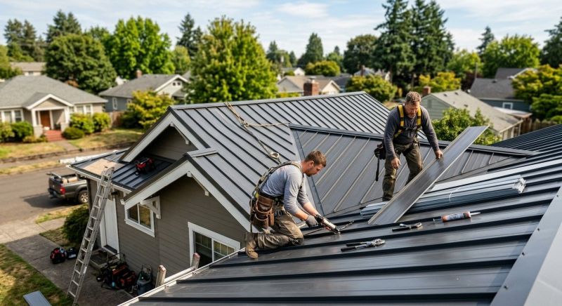 Metal Roof Repair in Glenville, PA