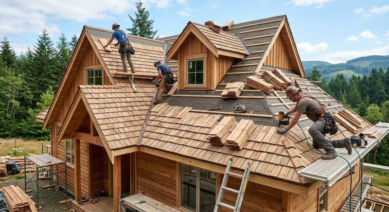 Natural Wood Roof Installation in Gettysburg, PA