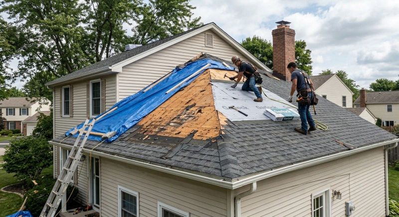 Roof Damage Repair in Gettysburg, PA