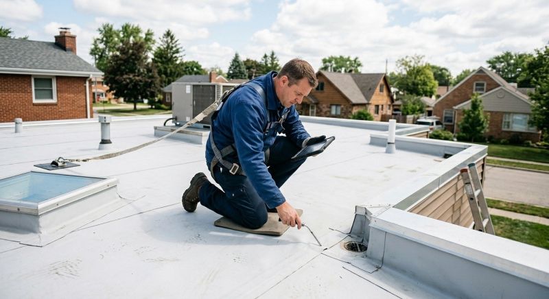 Rubber Roof Inspection in Gettysburg, PA