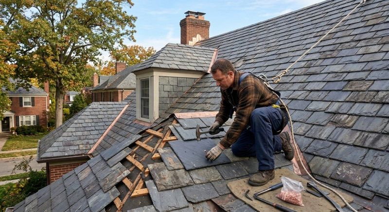 Slate Roof Repair in Waynesboro, PA