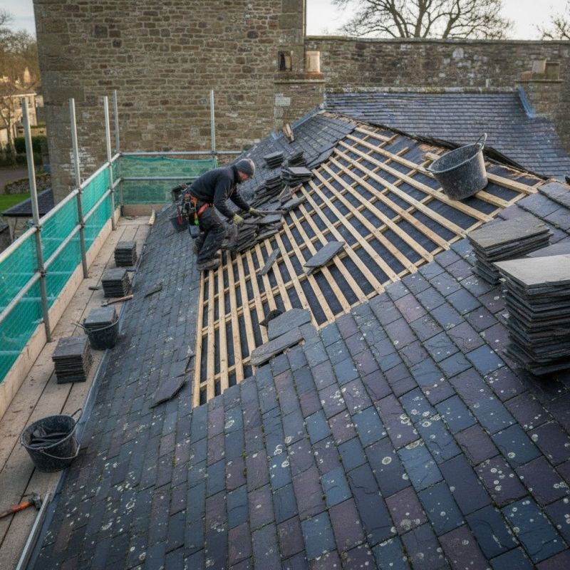 Slate Roof Replacement in Adams County, PA