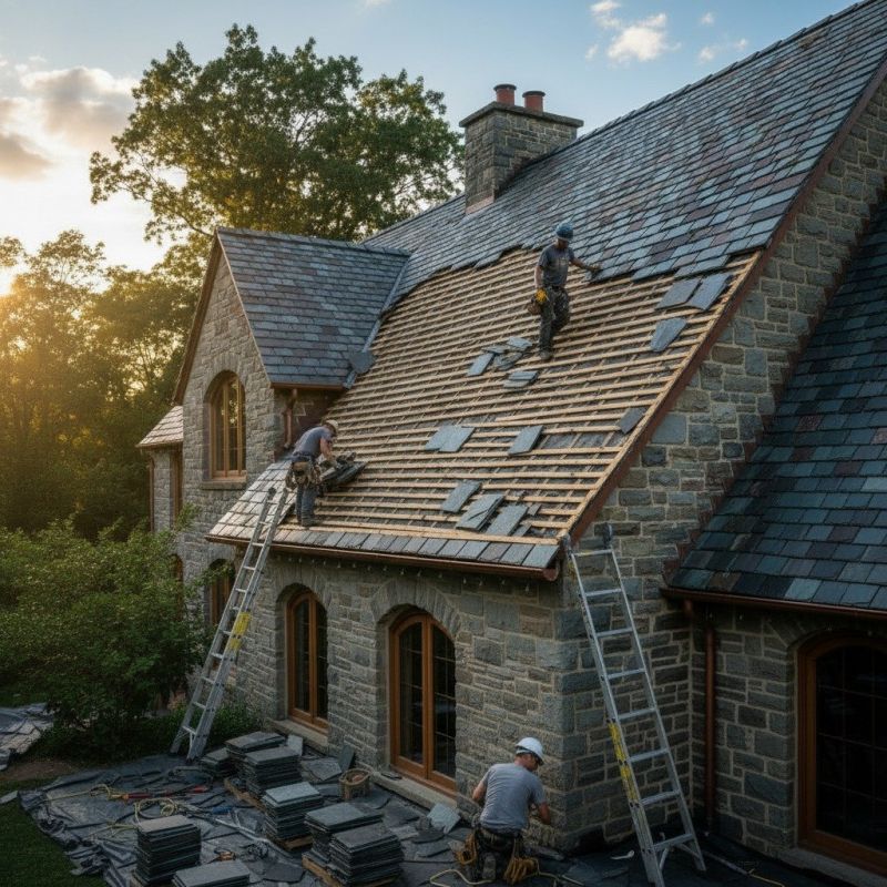 Slate Roof Replacement in Shippensburg, PA