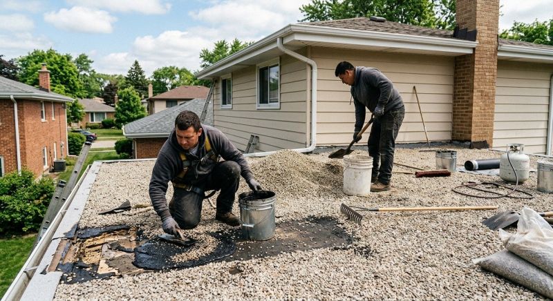 Tar And Gravel Roof Repair in Keymar, MD