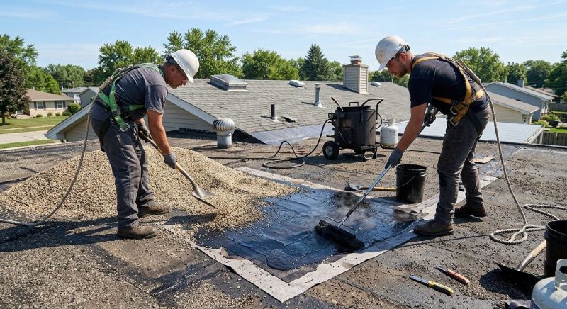 Tar And Gravel Roof Repair in New Oxford, PA