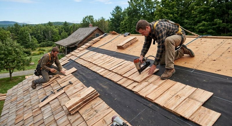 Wood Roofing Installation in Glenville, PA