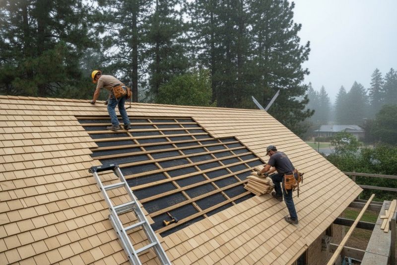 Wood Shake Roof Repair in Shippensburg, PA