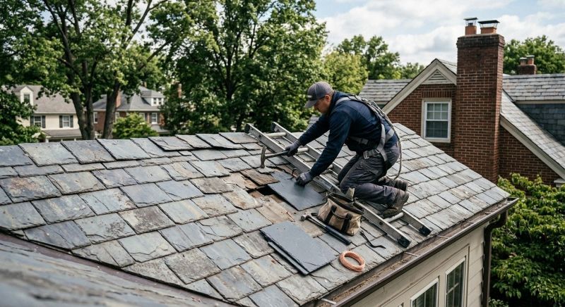 Slate Shingle Replacement