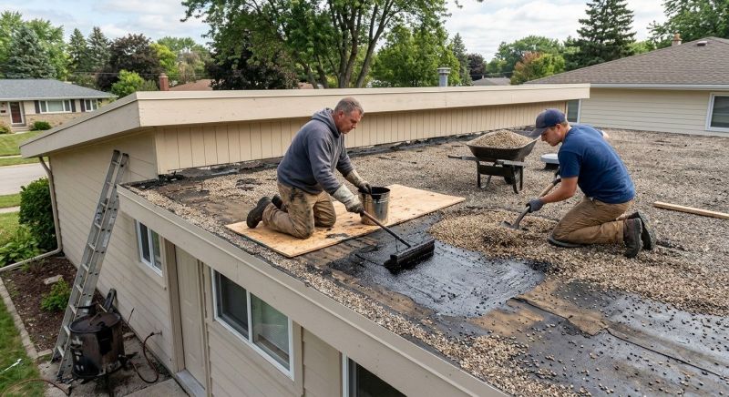 Tar And Gravel Roof Repair